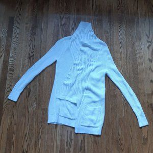 Express white knit cardigan with pockets